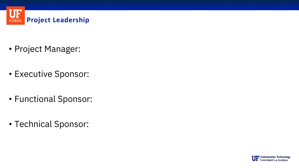 project leadership