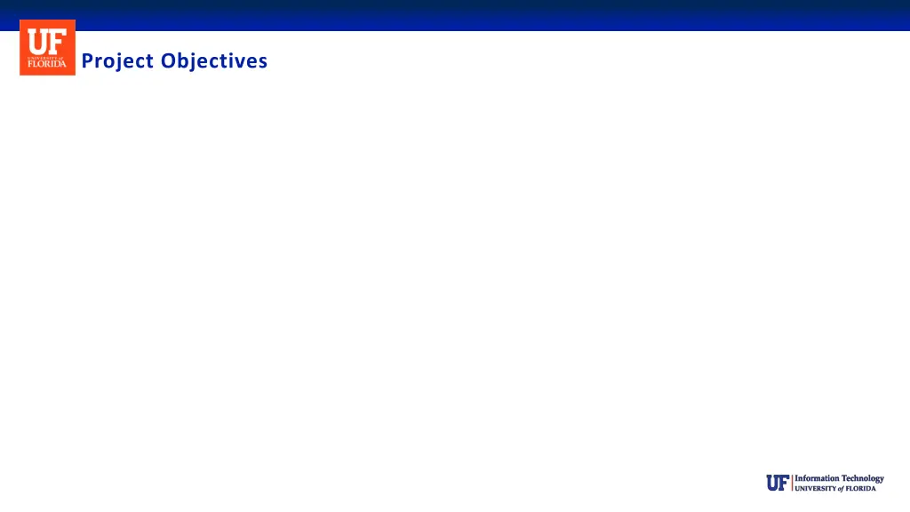 project objectives