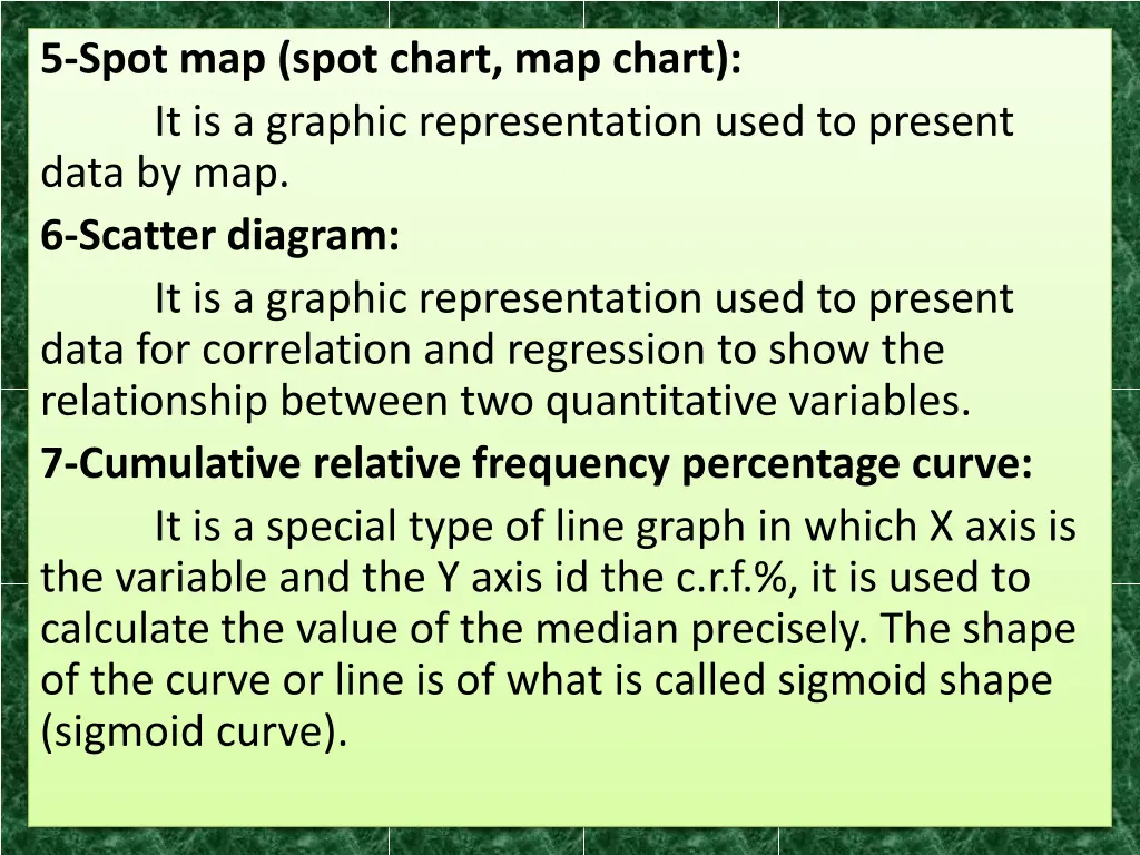 5 spot map spot chart map chart it is a graphic