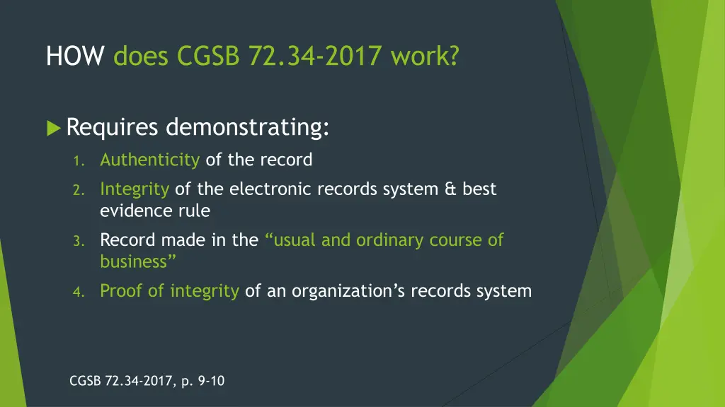 how does cgsb 72 34 2017 work