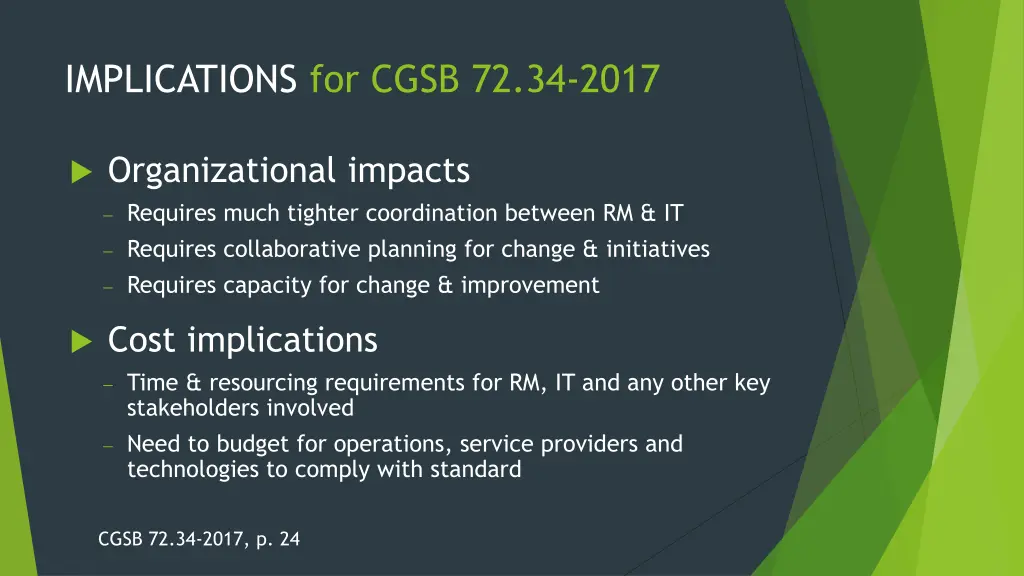 implications for cgsb 72 34 2017