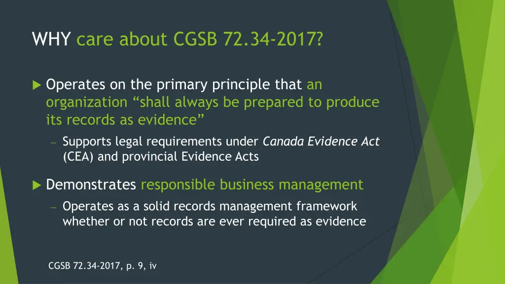 why care about cgsb 72 34 2017