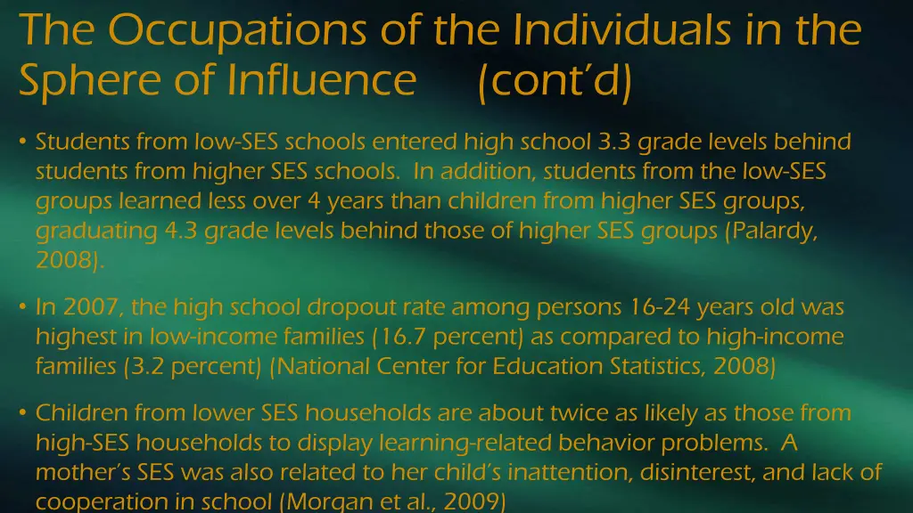 the occupations of the individuals in the sphere 1