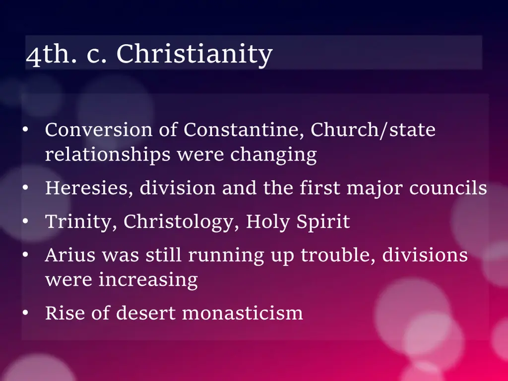 4th c christianity