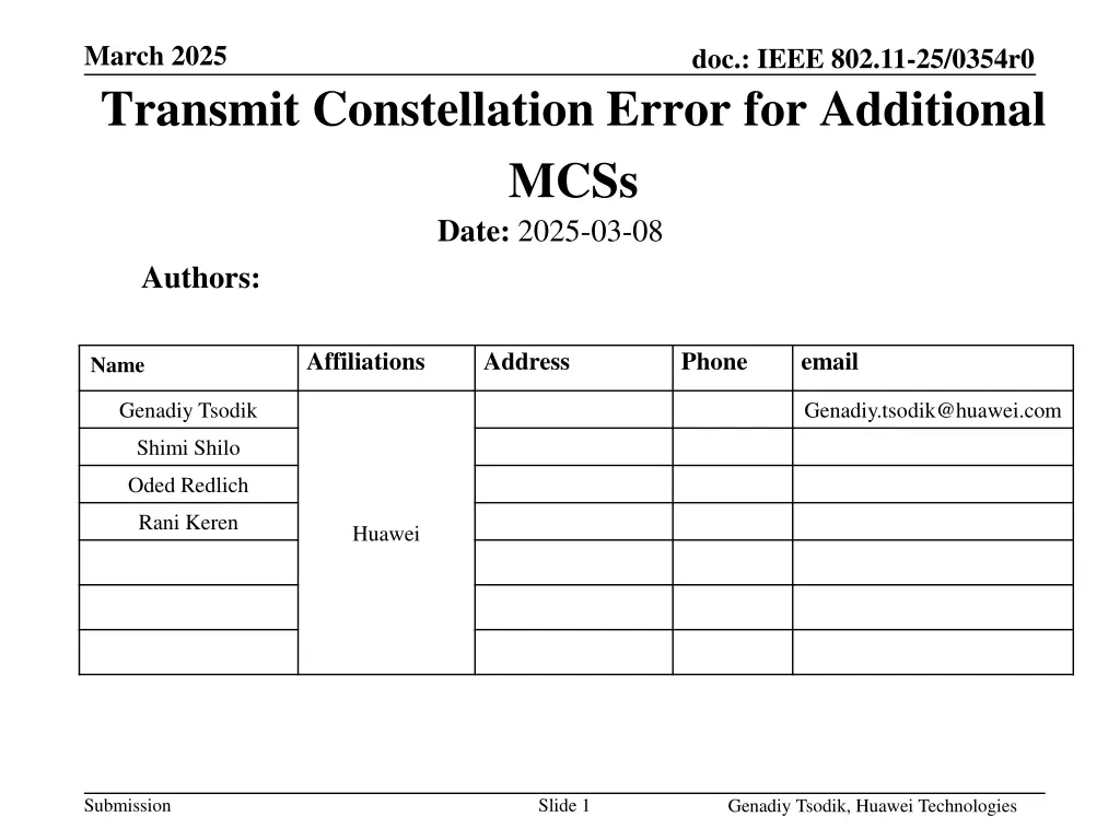 march 2025 transmit constellation error