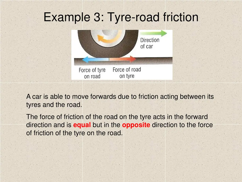 example 3 tyre road friction