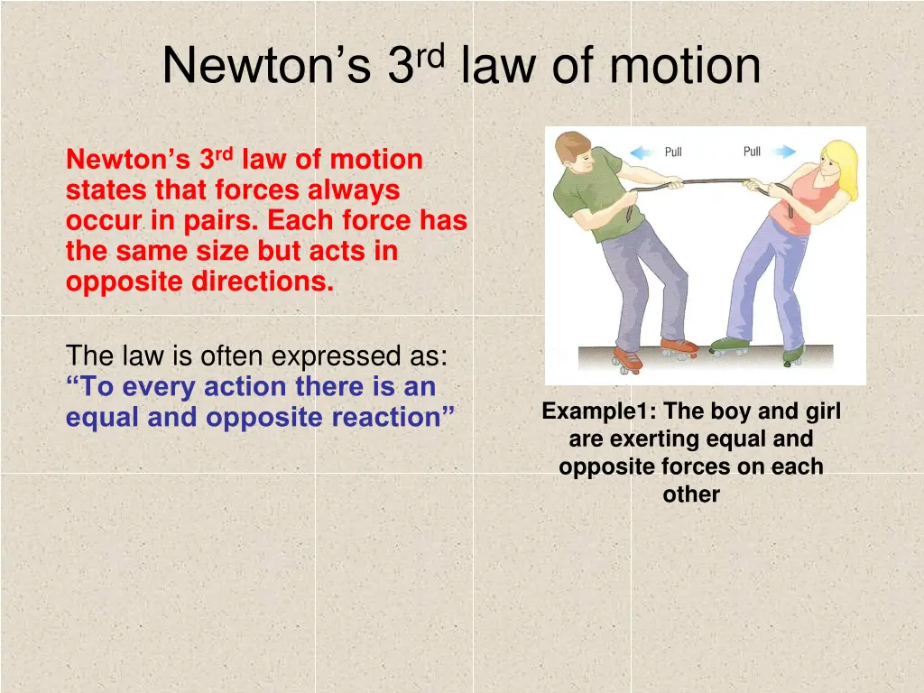 newton s 3 rd law of motion