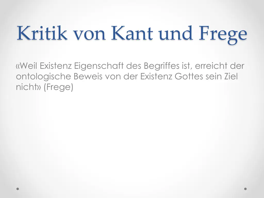 kritik von kant und frege