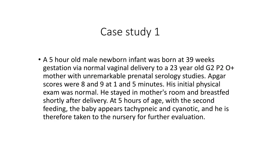 case study 1