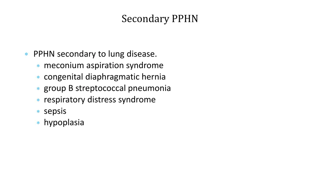 secondary pphn