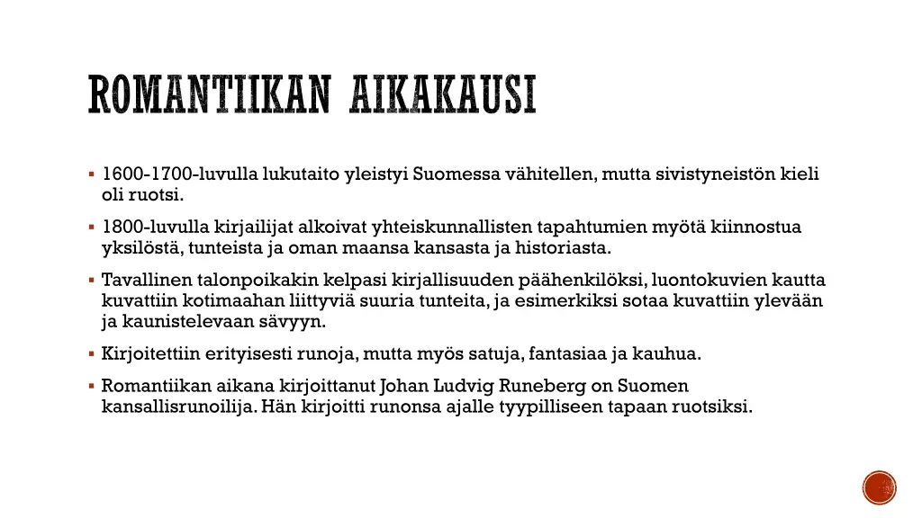 romantiikan aikakausi