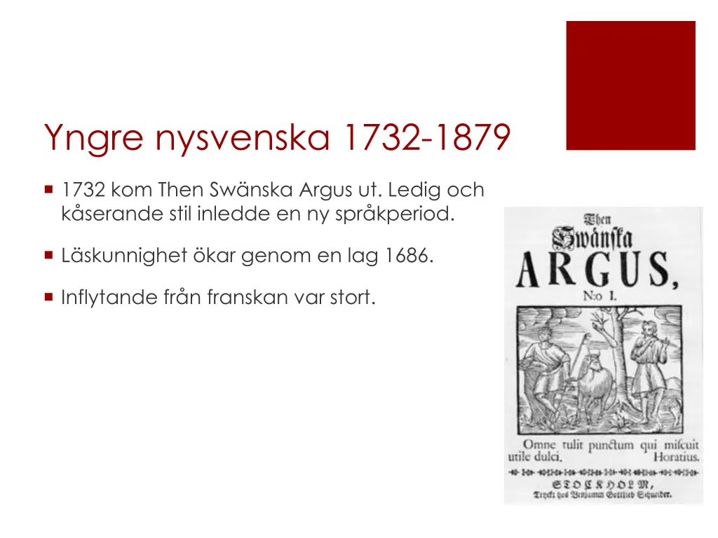 yngre nysvenska 1732 1879