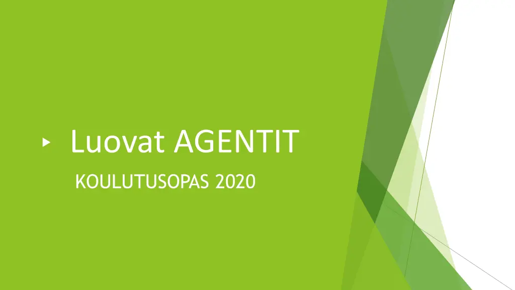 luovat agentit koulutusopas 2020