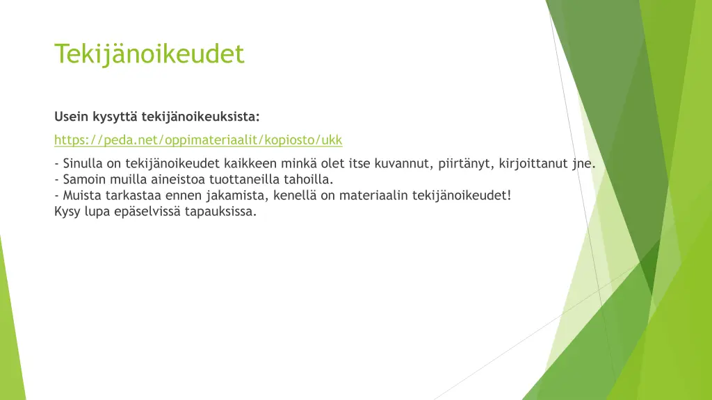 tekij noikeudet
