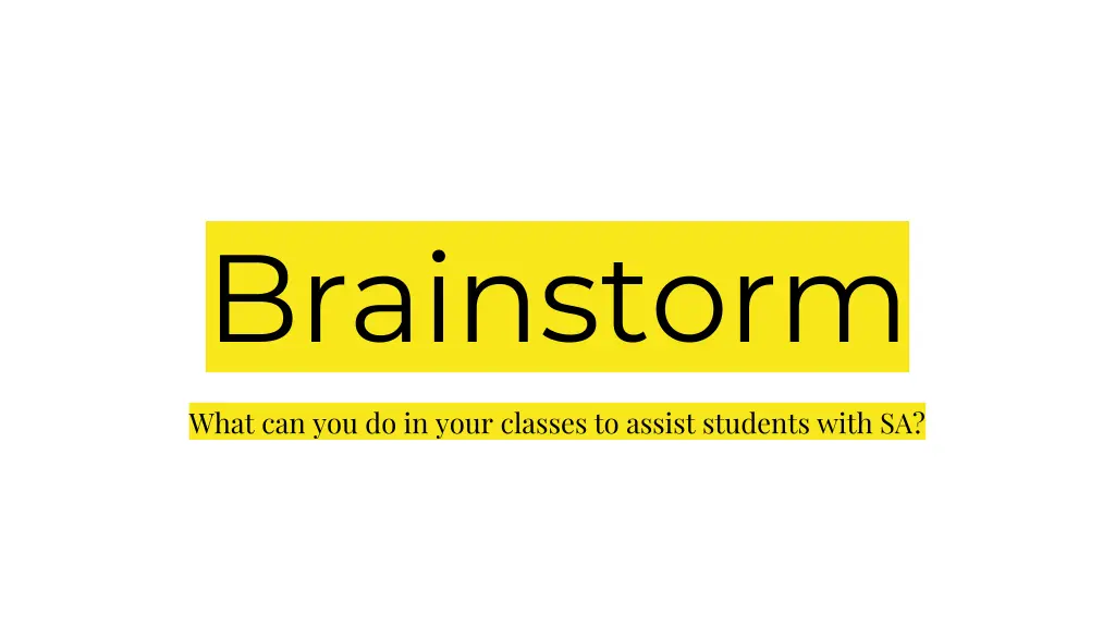 brainstorm