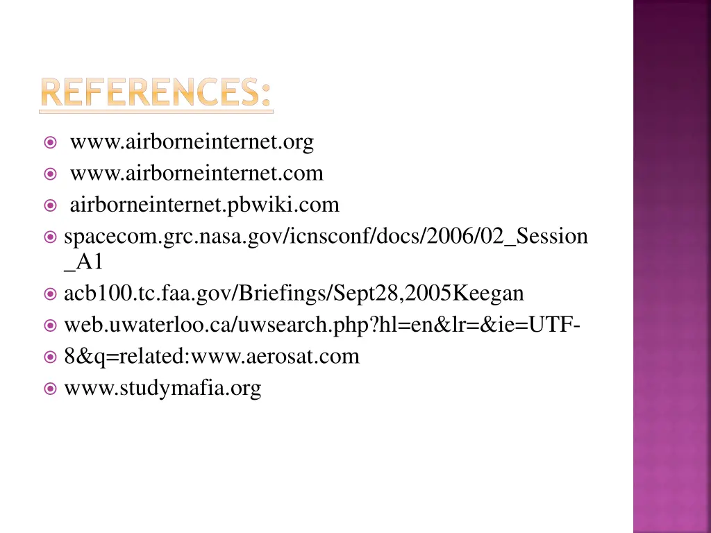 references