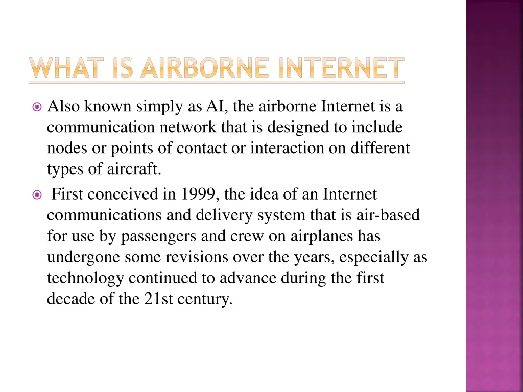 what is airborne internet