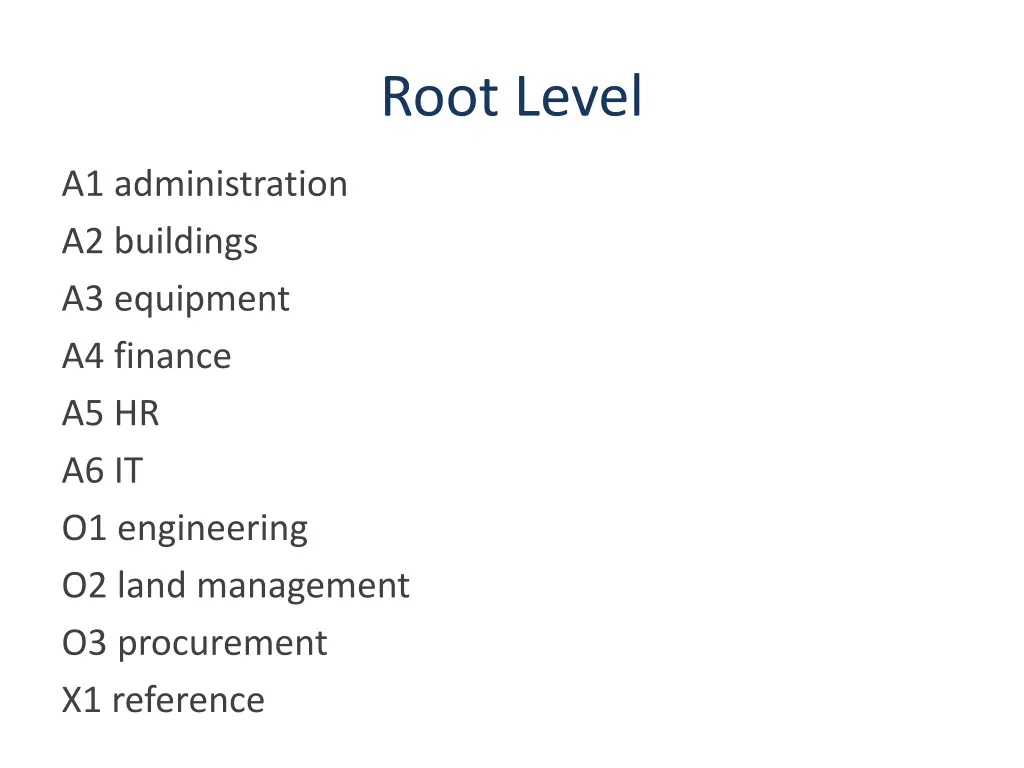 root level