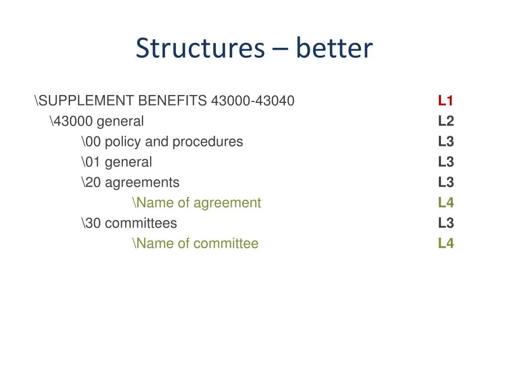 structures better