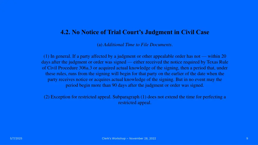 4 2 no notice of trial court s judgment in civil
