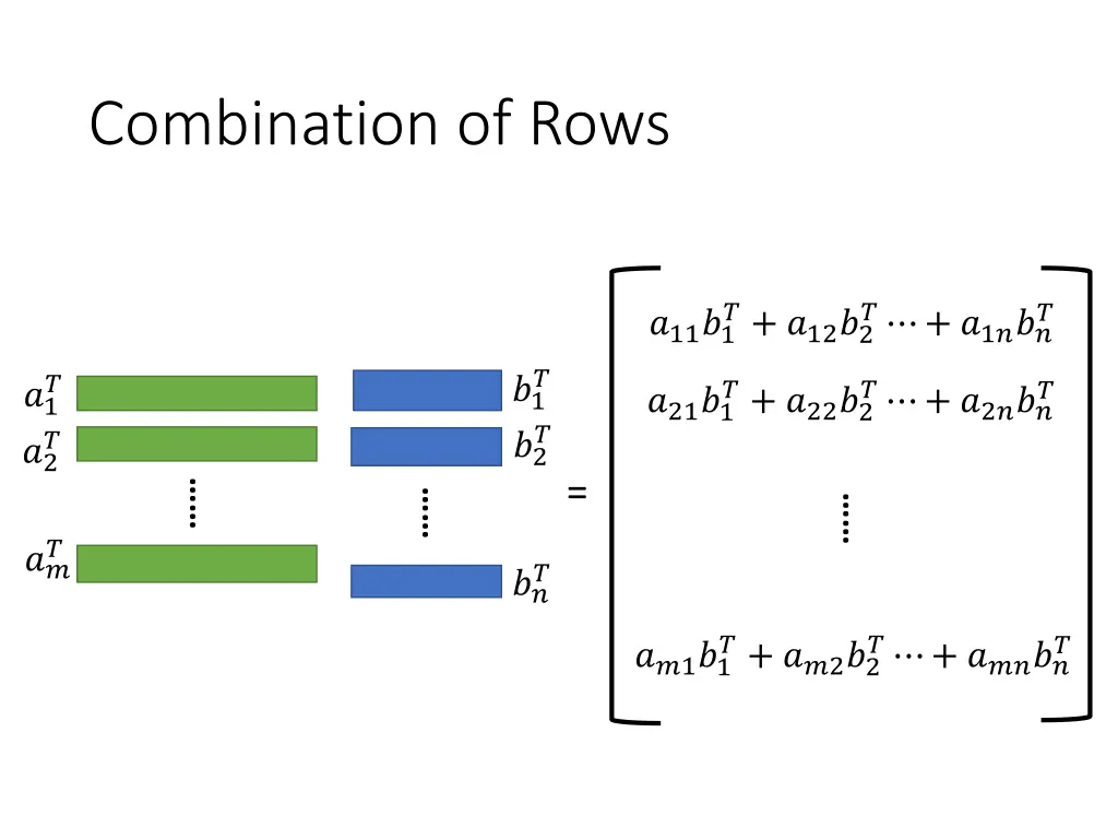 combination of rows