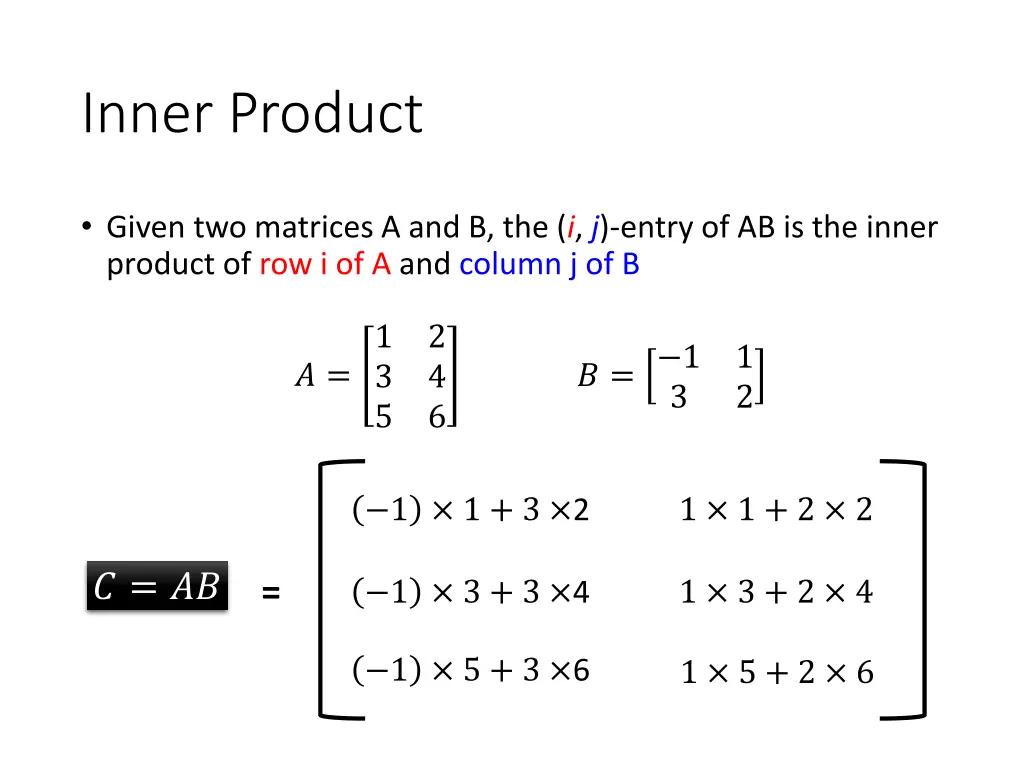 inner product 1