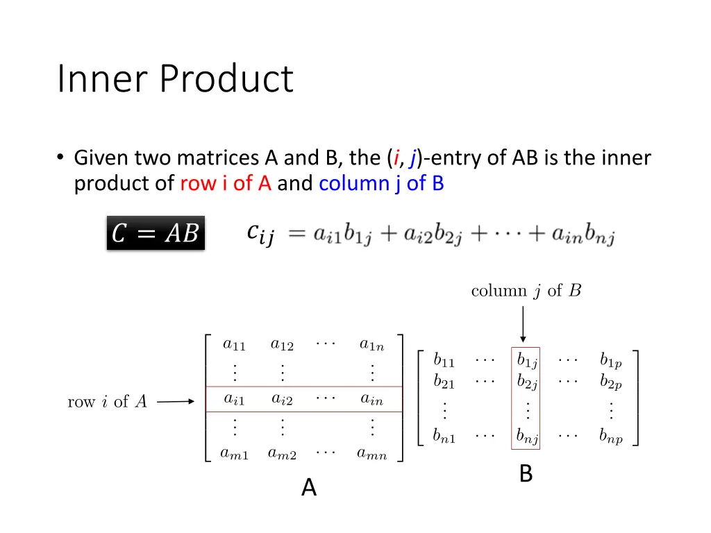 inner product