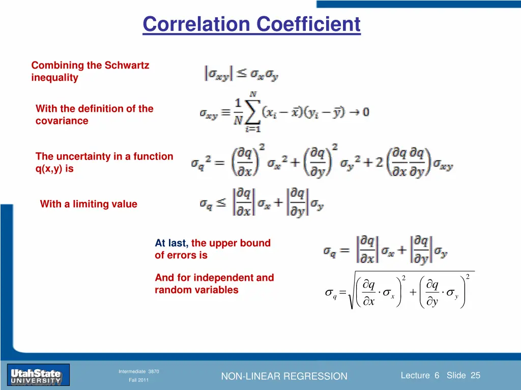 correlation coefficient
