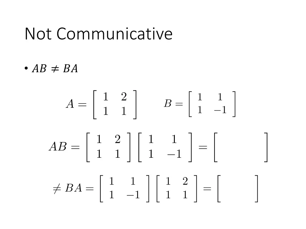 not communicative