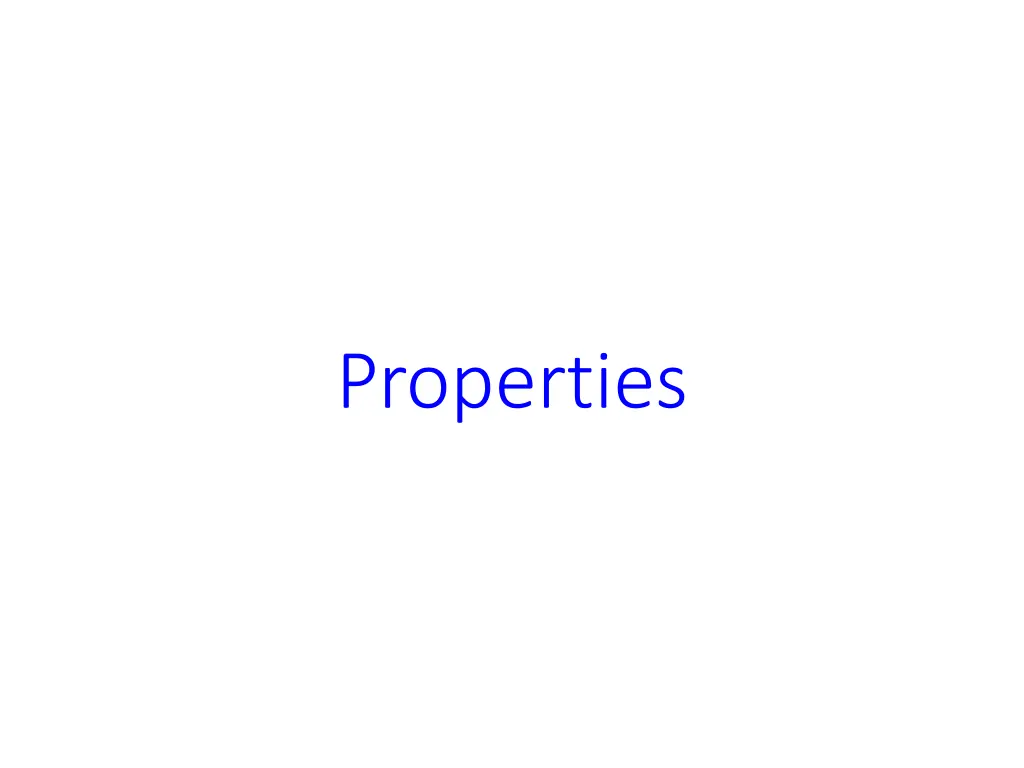 properties