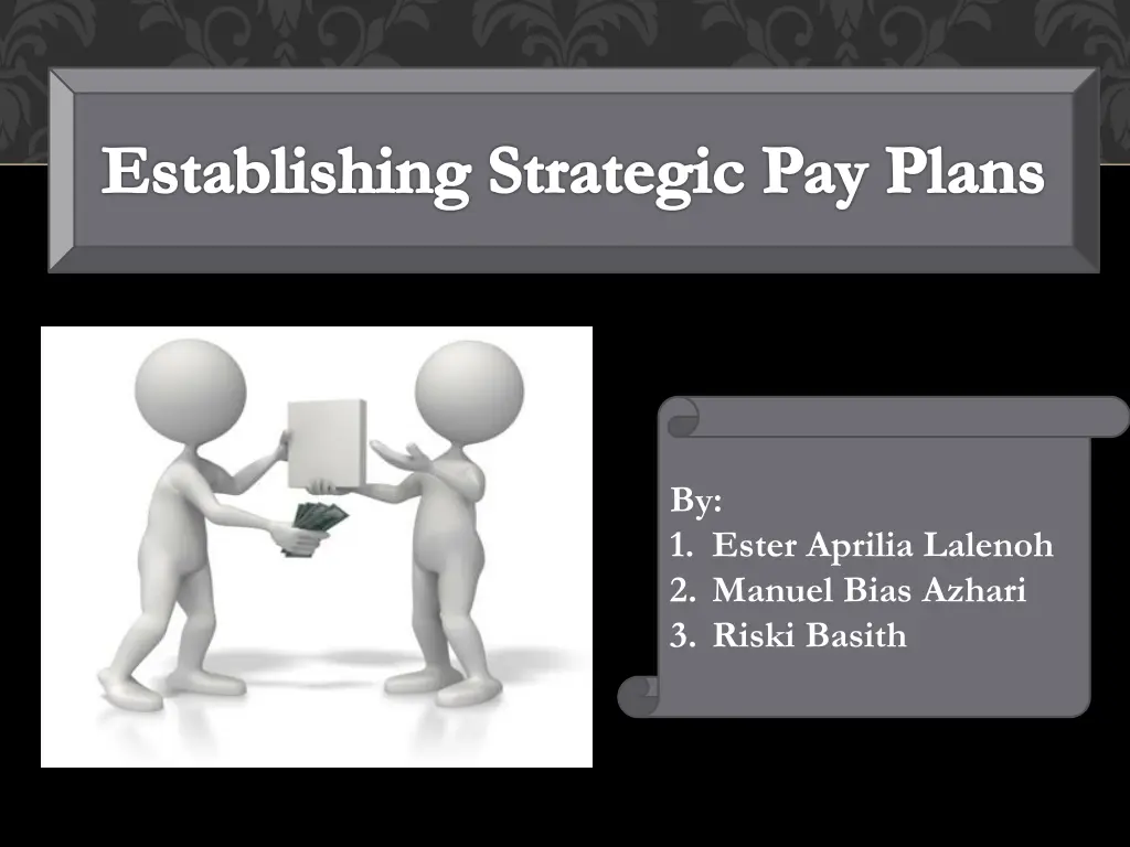 establishing strategic pay plans