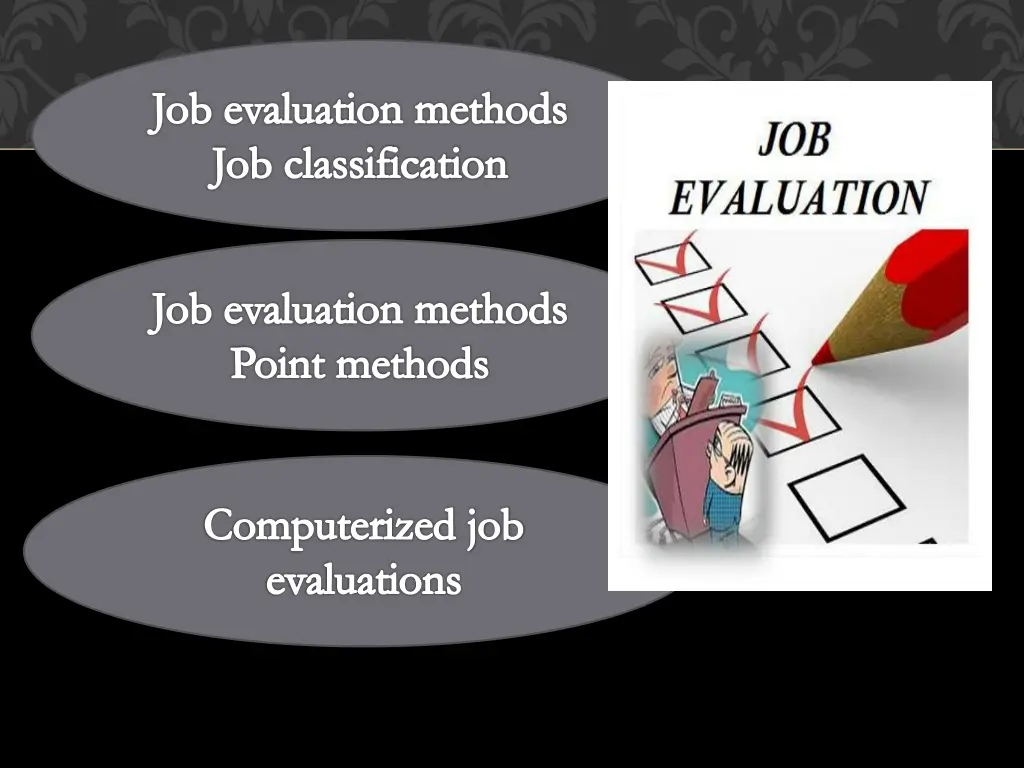 job evaluation methods job classification