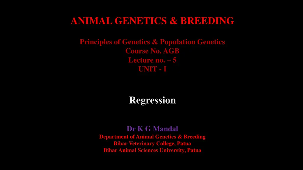 animal genetics breeding