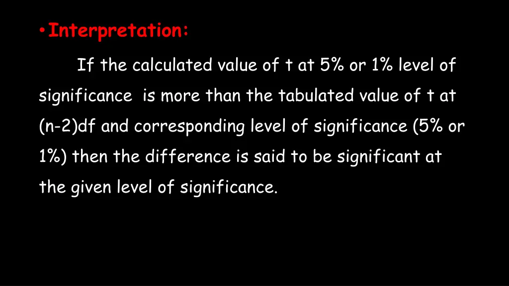interpretation