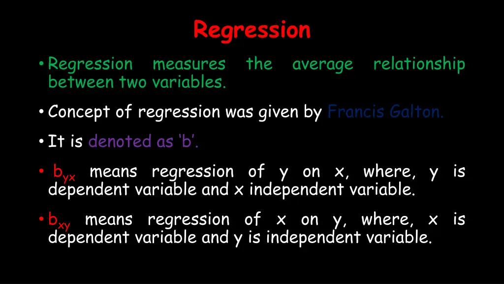 regression