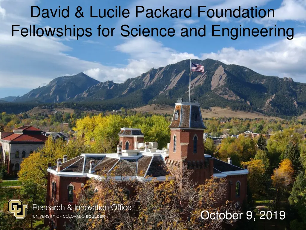 david lucile packard foundation fellowships