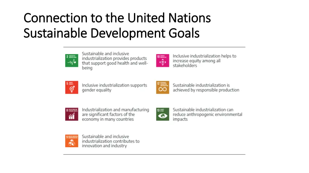 connection to the united nations connection