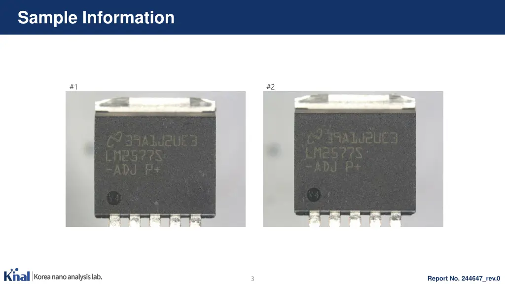 sample information