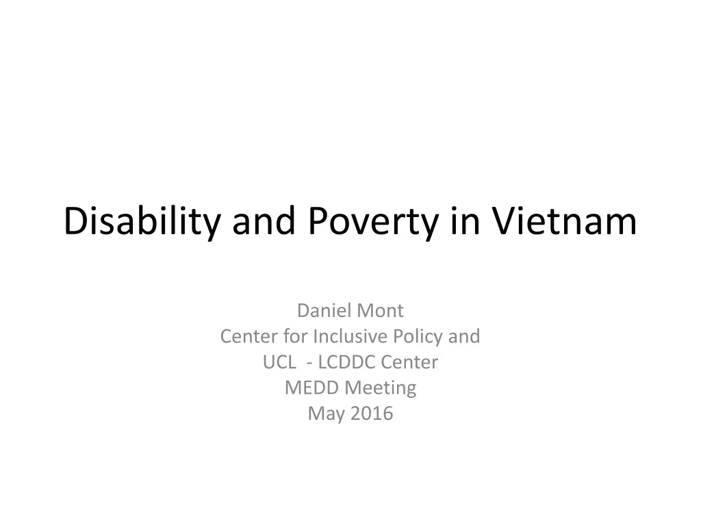 disability and poverty in vietnam