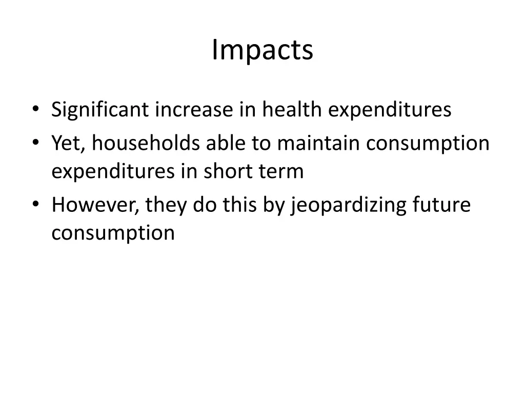 impacts