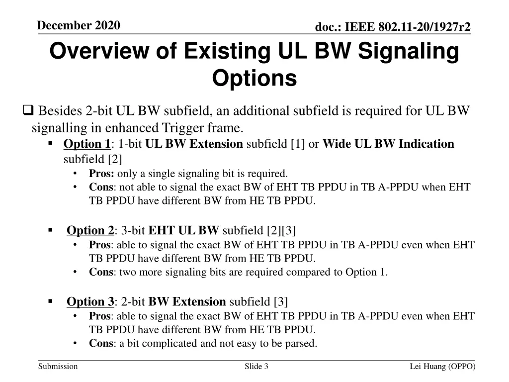 december 2020 overview of existing