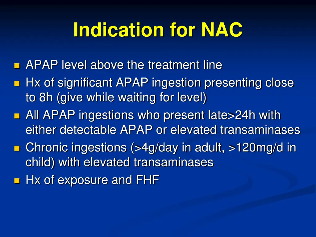 indication for nac