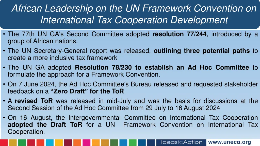 african leadership on the un framework convention