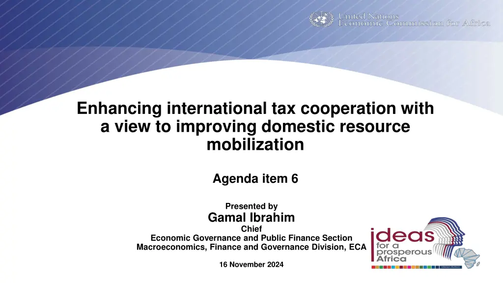 enhancing international tax cooperation with