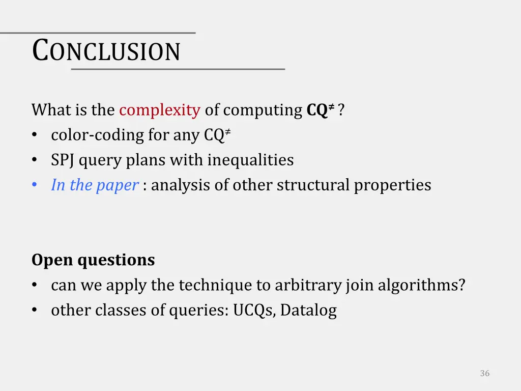 c onclusion