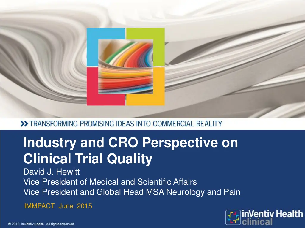 industry and cro perspective on clinical trial