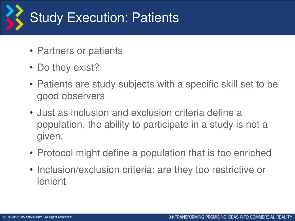study execution patients