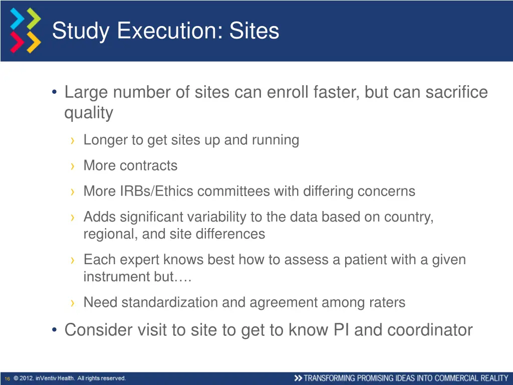 study execution sites 1