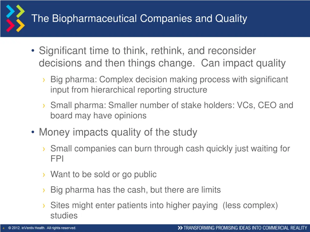 the biopharmaceutical companies and quality
