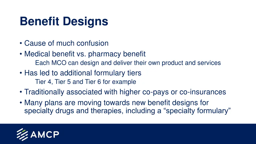benefit designs
